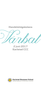 Handelshögskolans 2 juni 2017 Karlstad CCC