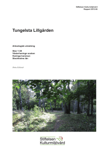 Tungelsta Lillgården - Stiftelsen Kulturmiljövård
