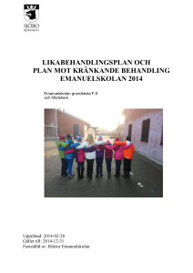 likabehandlingsplan