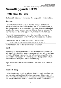 Grundläggande HTML - IDA.LiU.se