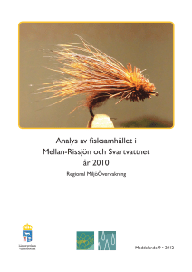 Analys av fisksamhället i Mellan-Rissjön och Svartvattnet år 2010