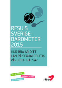 RFSU:S SVERIGE- BAROMETER 2015