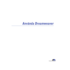 Använda Dreamweaver