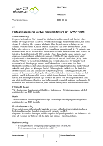 Förfrågningsunderlag vårdval medicinsk fotvård 2017 (VVN/17/2016