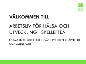 18 november - Region Västerbotten