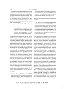 RIG - Kulturhistorisk tidskrift, vol. 90, nr. 4, 2007