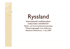 Ryssland PP - Karlstads universitet