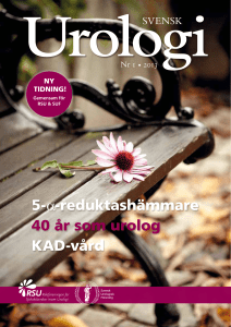 5-α-reduktashämmare 40 år som urolog KAD-vård