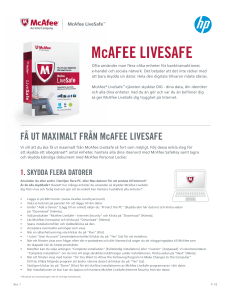 McAFEE LlVESAFE - CNET Content Solutions