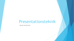 Presentationsteknik - välkommen till ekonomilarare.se