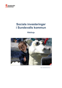Riktlinje för sociala investeringar i Sundsvalls kommun
