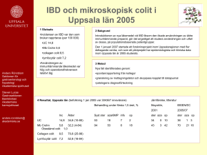 IBD och mikroskopisk colit i Uppsala län 2005