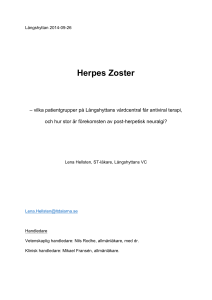 Herpes Zoster - Landstinget Dalarna