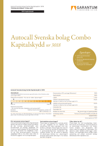 Autocall Svenska bolag Combo Kapitalskydd nr 3018