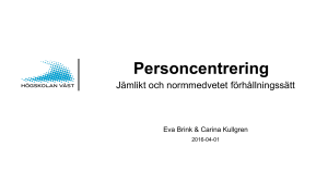Personcentrering