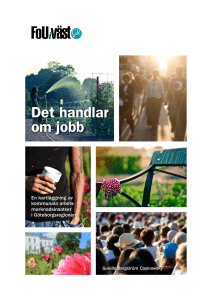 Det handlar om jobb - Göteborgsregionens kommunalförbund