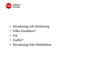 Hur många drunknar? - Svenska Livräddningssällskapet