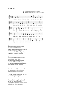 PSALM 502 T Nordisk dagvisa cirka 1450. Bearb. M Medeltida