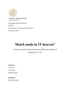 Match made in IT-heaven? - Lund University Publications