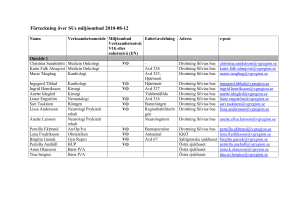Förteckning över SUs miljöombud 2010-08-12