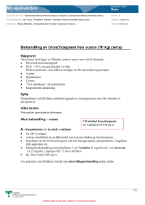 Behandling av bronchospasm hos vuxna (70 kg