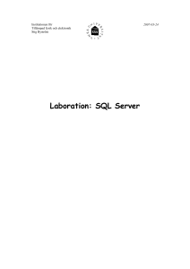 2 Utveckla en SQL Server-baserad webbklient