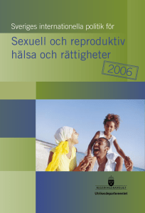 Sexuell och reproduktiv hälsa och rättigheter 2006