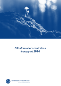 Giftinformationscentralens årsrapport 2014