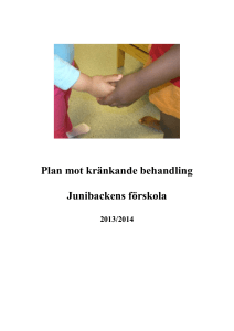 Plan mot kränkande behandling JB 2013 2014