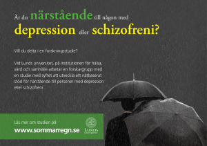 Poster depression schizofreni