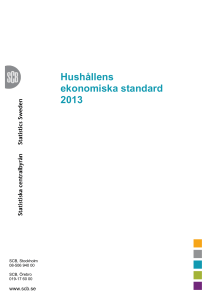 Hushållens ekonomiska standard 2013