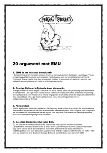 20 argument mot EMU - Folkrörelsen Nej till EU