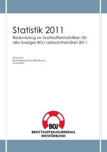 Statistik 2011 - Brottsofferjouren