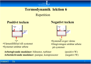 Termodynamik lektion 6