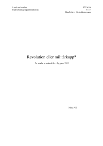 Revolution eller militärkupp? - Lund University Publications