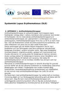 Systemisk Lupus Erythematosus (SLE)