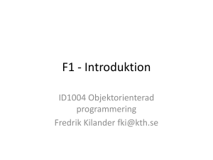 F01 - Introduktion