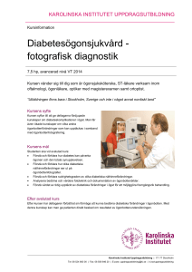 Diabetesögonsjukvård, fotografisk diagnostik