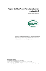 Regler för KRAV-certifierad produktion utgåva 2017