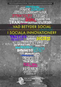 vad betyder social i sociala innovationer?