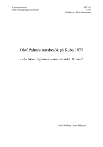 Olof Palmes statsbesök på Kuba 1975