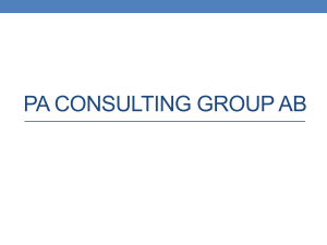 PA Consulting group ab