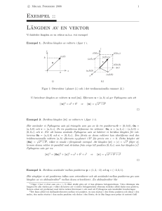 Exempel :: Längden av en vektor