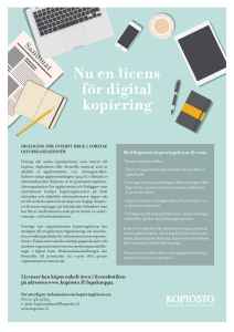 Nu en licens för digital kopiering