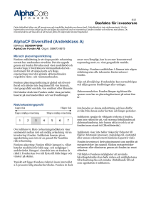 AlphaCF Diversified (Andelsklass A)