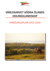 Handlingsplan för södra Ölands odlingslandskap 2015-2016