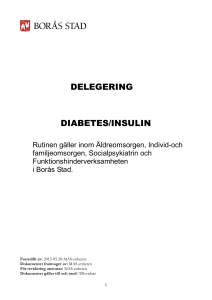 delegering diabetes/insulin