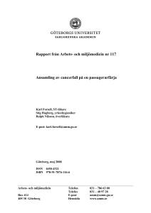 Rapport - Sahlgrenska Universitetssjukhuset