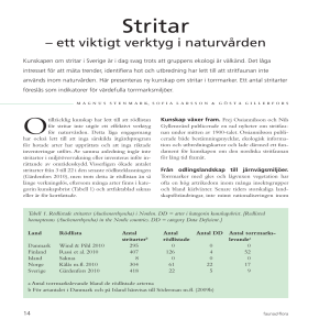 Stritar - ArtDatabanken
