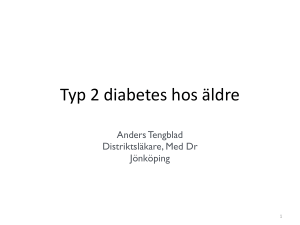 Diabetes hos äldre, Anders Tengblad